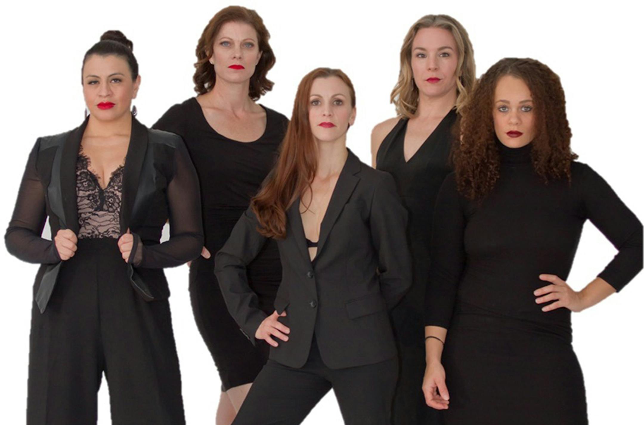 The cast of Collide Theatrical Dance Company's “The Picture of Dorian Gray" includes Katie Gearty, Heather Brockman, Brittany Keefe, Rebecca Abroe and Chelsea Rose. Melissa Rosky Photography.