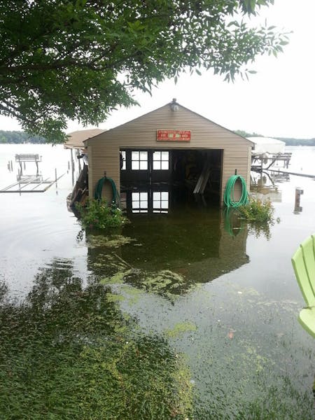 Flooding on Prior Lake has reached record levels, with more rain predicted for the weekend.