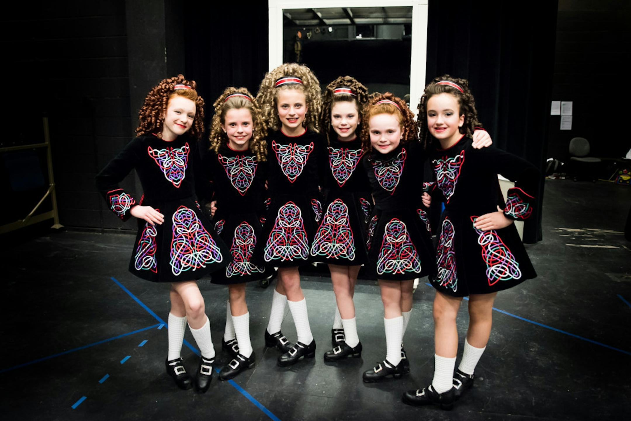 Members of Rince na Chroi Irish Dancers.