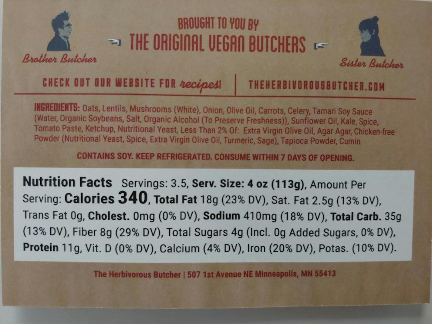 The Minneapolis-based Herbivorous Butcher has used the term "vegan butcher" on it paper bags and labels for several years. It is trying to block Nestle from trademarking the term with one of its wholly owned companies, Sweet Earth.