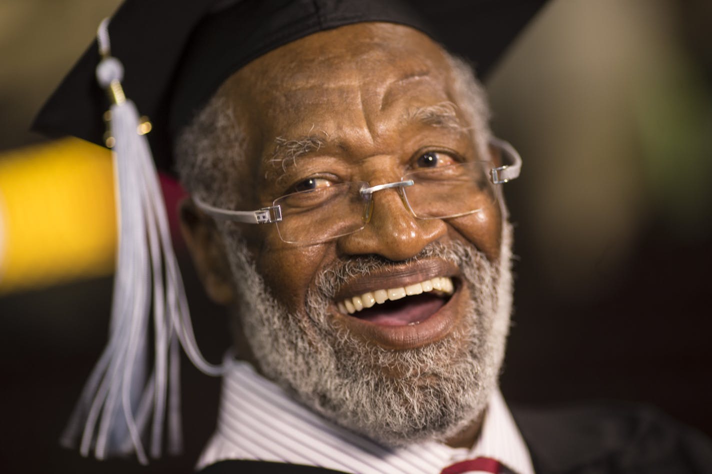 Former Gophers great and Pro Football Hall of Famer Bobby Bell spoke to the media before graduating college on Thursday, May 14, 2015, at Mariucci Arena at the University of Minnesota in Minneapolis, Minn. ] RENEE JONES SCHNEIDER &#x2022; reneejones@startribune.com Bobby Bell, former Gophers great and Pro Football Hall of Famer, returned to campus 50-some years later to finally graduate Thursday.