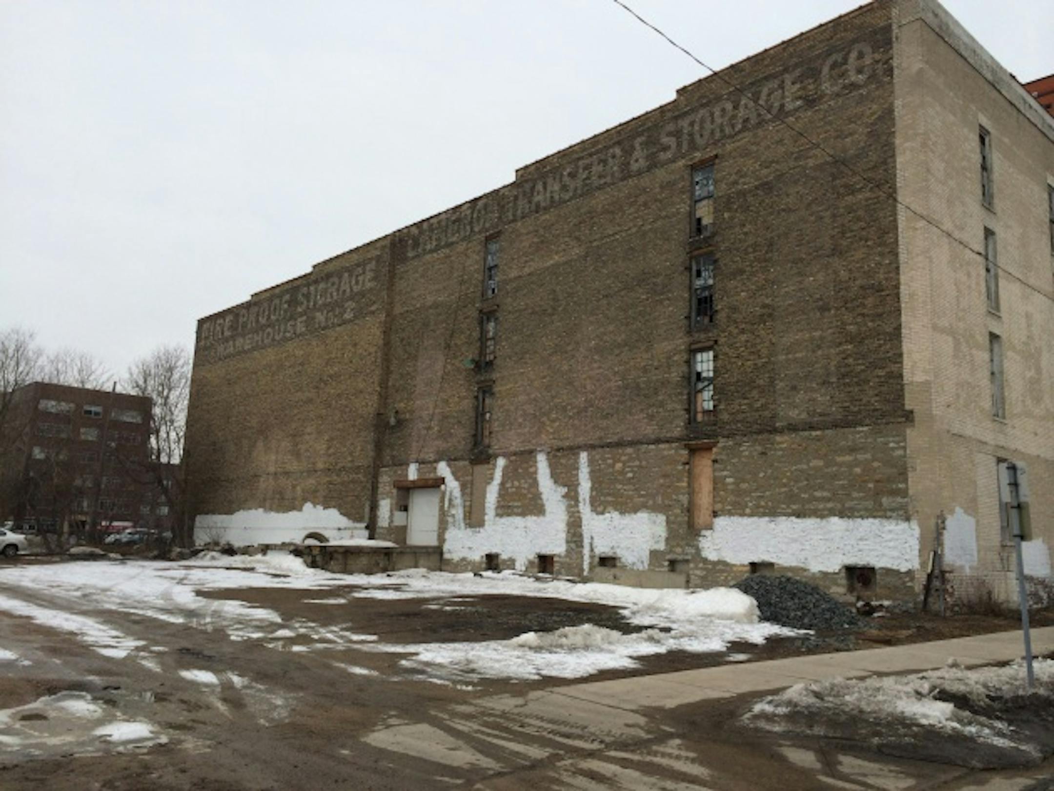 Here's a side view of the building.