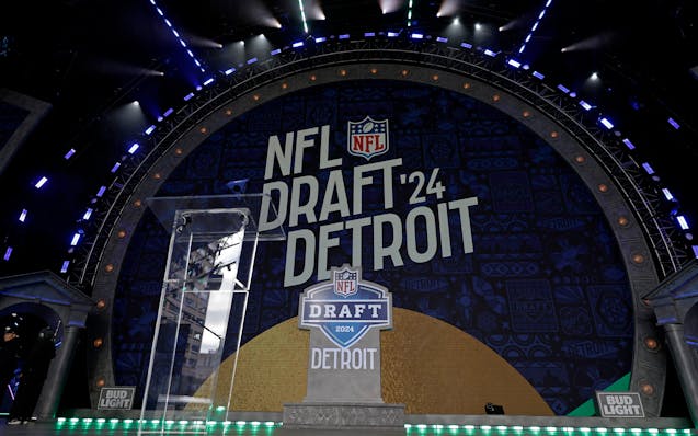The 2024 NFL draft is being held in Detroit. The Vikings currently have the 11th and 23rd picks in the first round Thursday night.