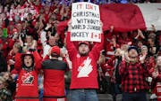 Canada fans cheered before their team suffered an upset loss to Latvia on Wednesday at the IIHF World Junior Hockey Championship in Gothenburg, Sweden