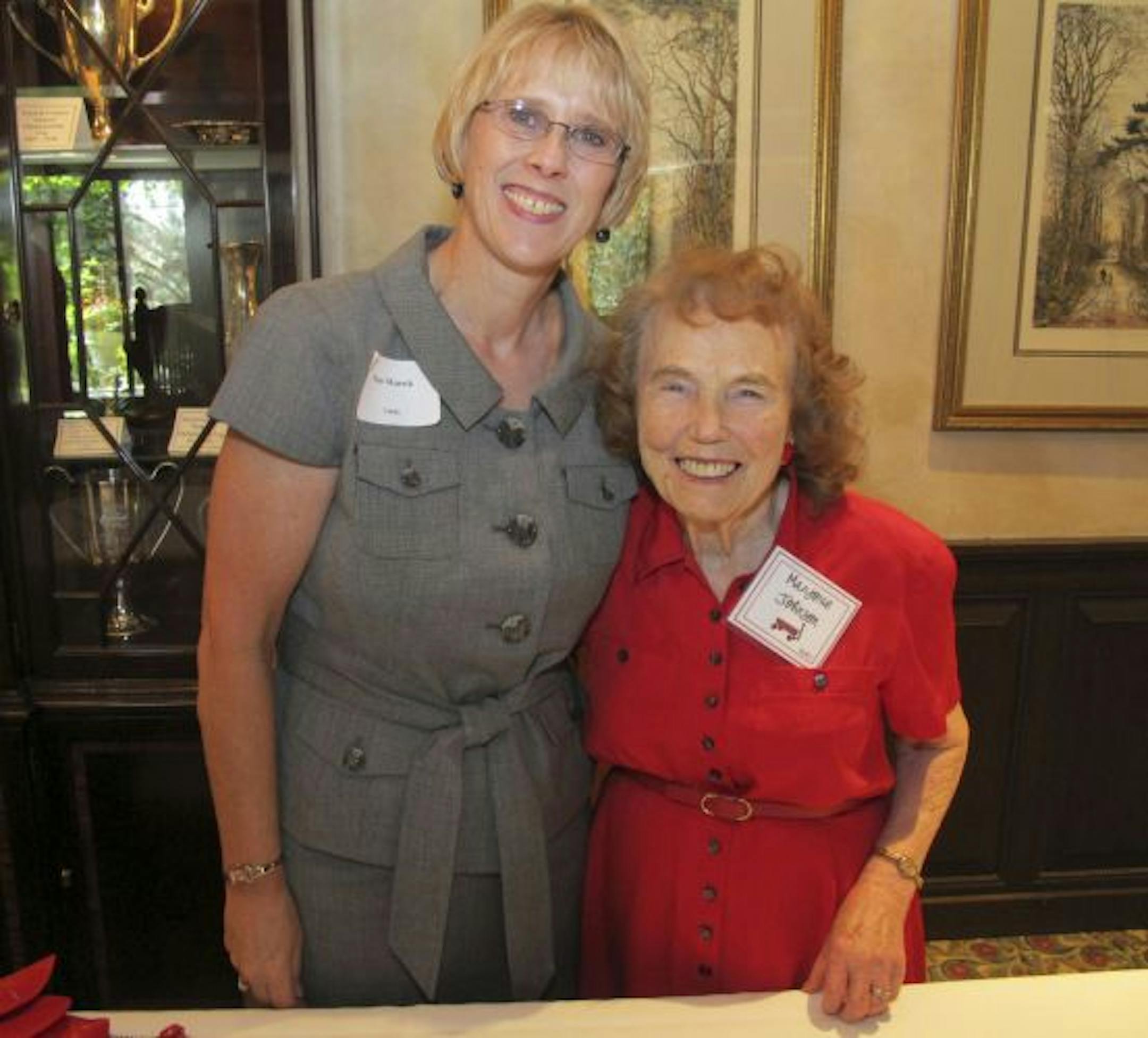 Sue Marek and Marjorie Johnson