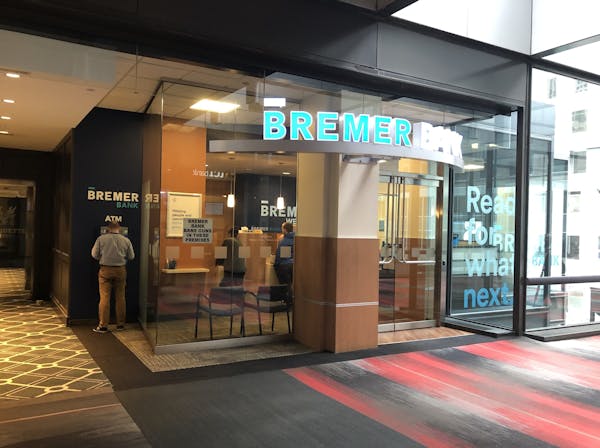 Bremer Bank's skyway branch in the IDS Center in downtown Minneapolis.