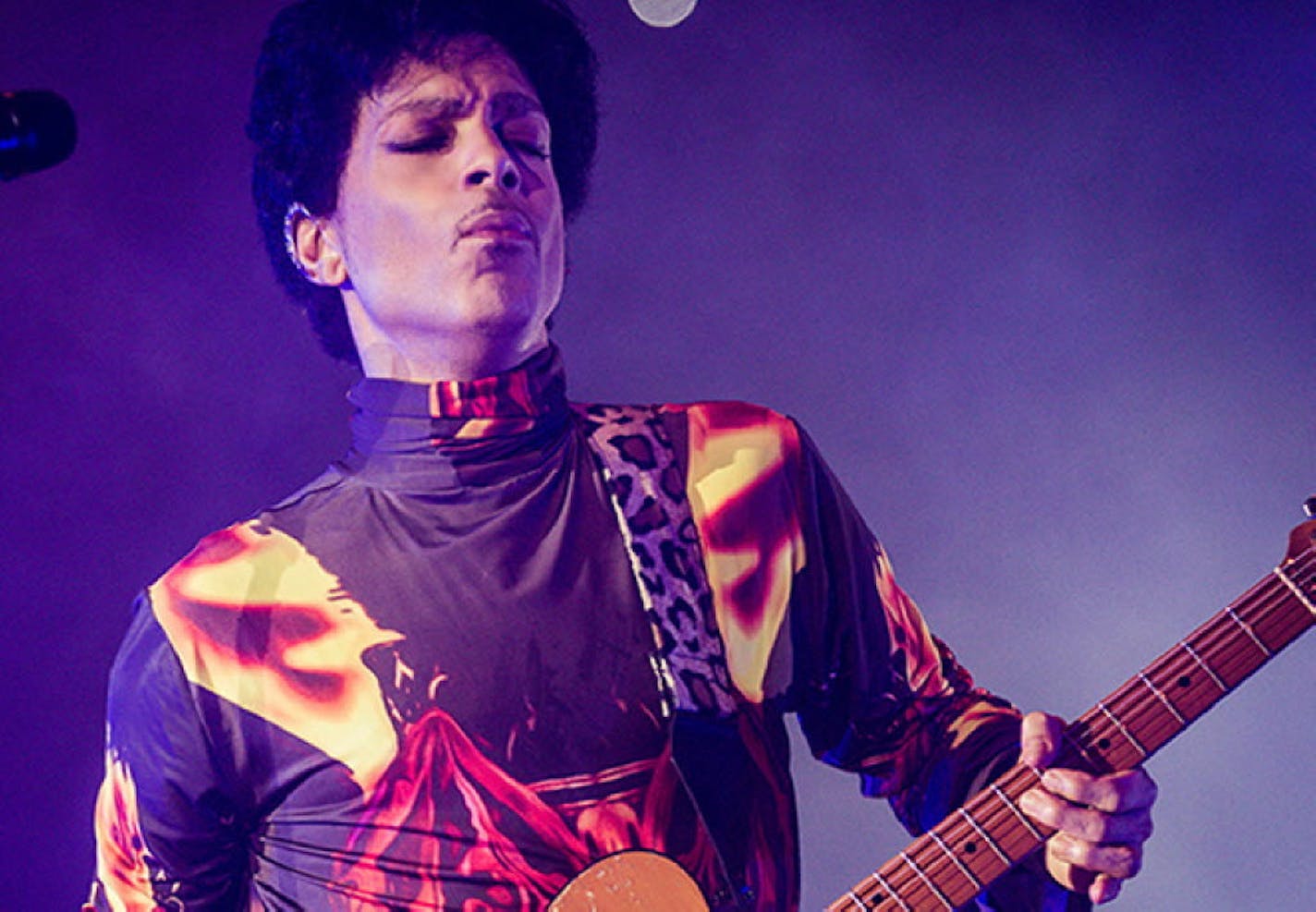 Prince performing in concert in Chicago in 2012.