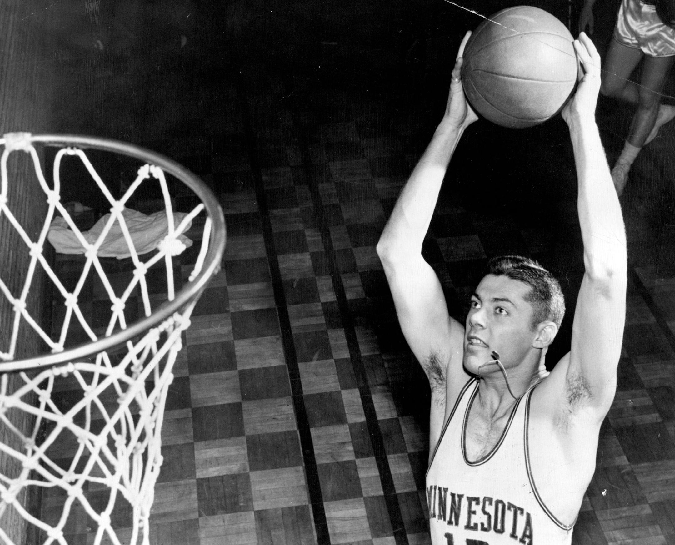 Minnesota Gophers basketball player Bud Grant in 1948.