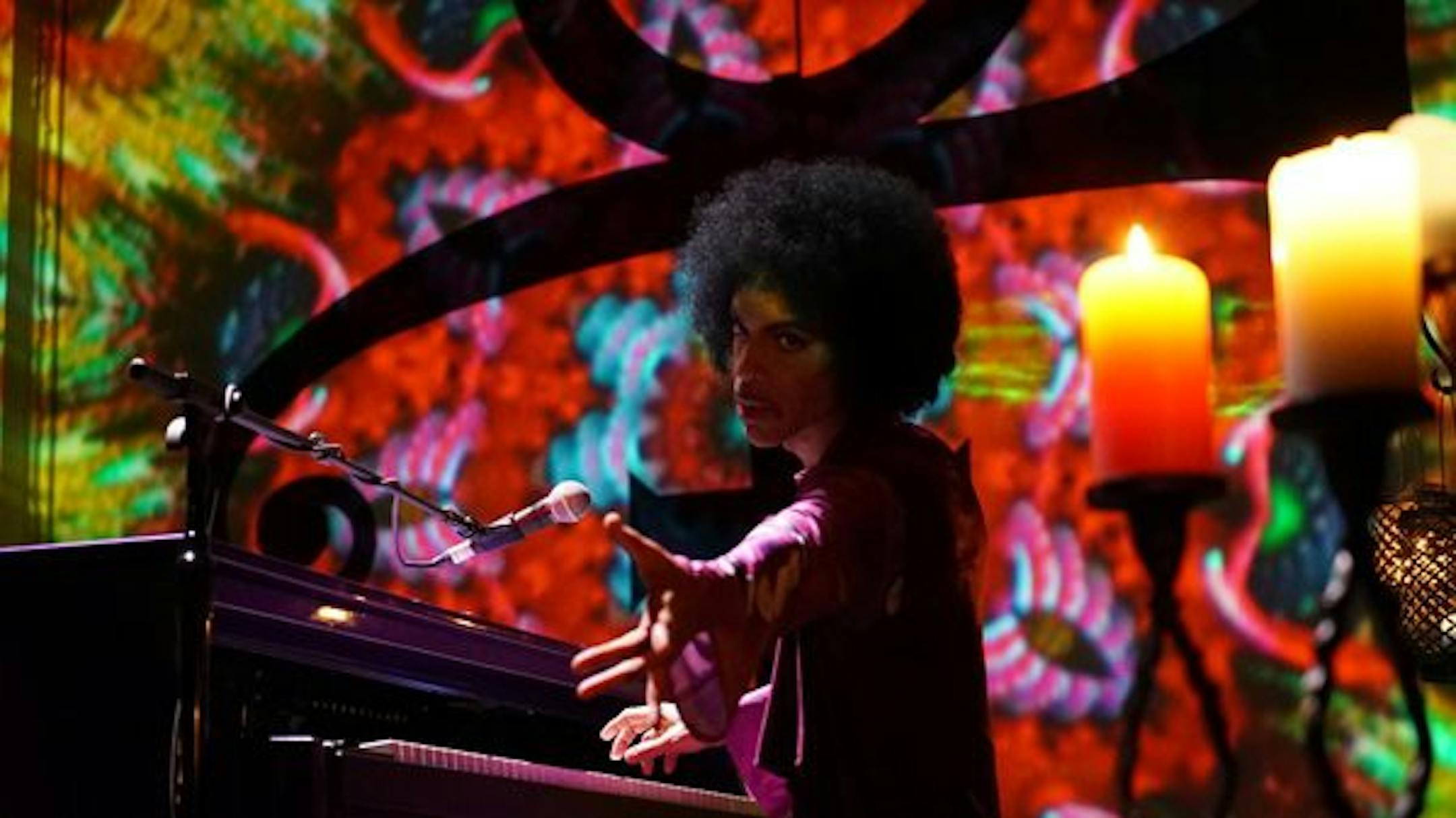Prince solo at Paisley Park/ NPG photo