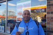Nicholas LeFlem of Hopkins bought Powerball tickets at several different locations to spread his luck around.