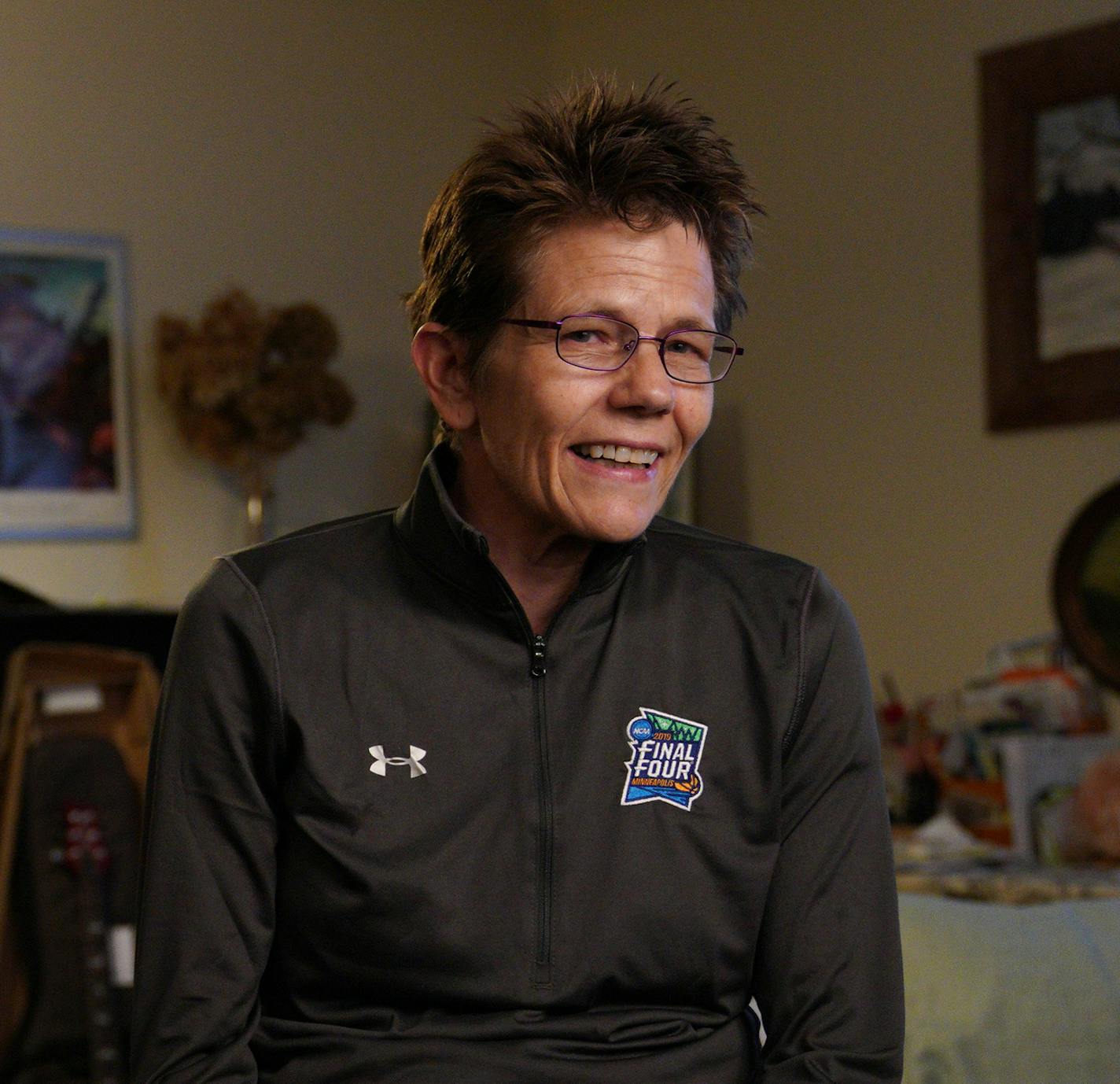 Carin Peterson sat for a portrait Tuesday in the rent controlled apartment she's lived in for four and half years after moving from a high rise she said was too noisy and crowded. "I love the northeast, I'm very invested here," she said. "I haven't felt at home like this in years, which is lovely." ] ANTHONY SOUFFLE &#x2022; anthony.souffle@startribune.com Residents sat for portraits Tuesday, April 30, 2019 in their rent controlled apartments at Stonehouse Square Apartments in Minneapolis. When