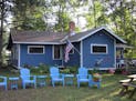 Little blue cabin of Hovanecs of Orono, for Outdoors Weekend.