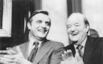 Walter Mondale and Hubert H. Humphrey in the documentary “Fritz: The Walter Mondale Story.”