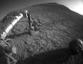 This Jan. 5, 2016 photo made available by NASA shows the tool turret at the end of the the Opportunity rover's robotic arm on the southern side of "Ma