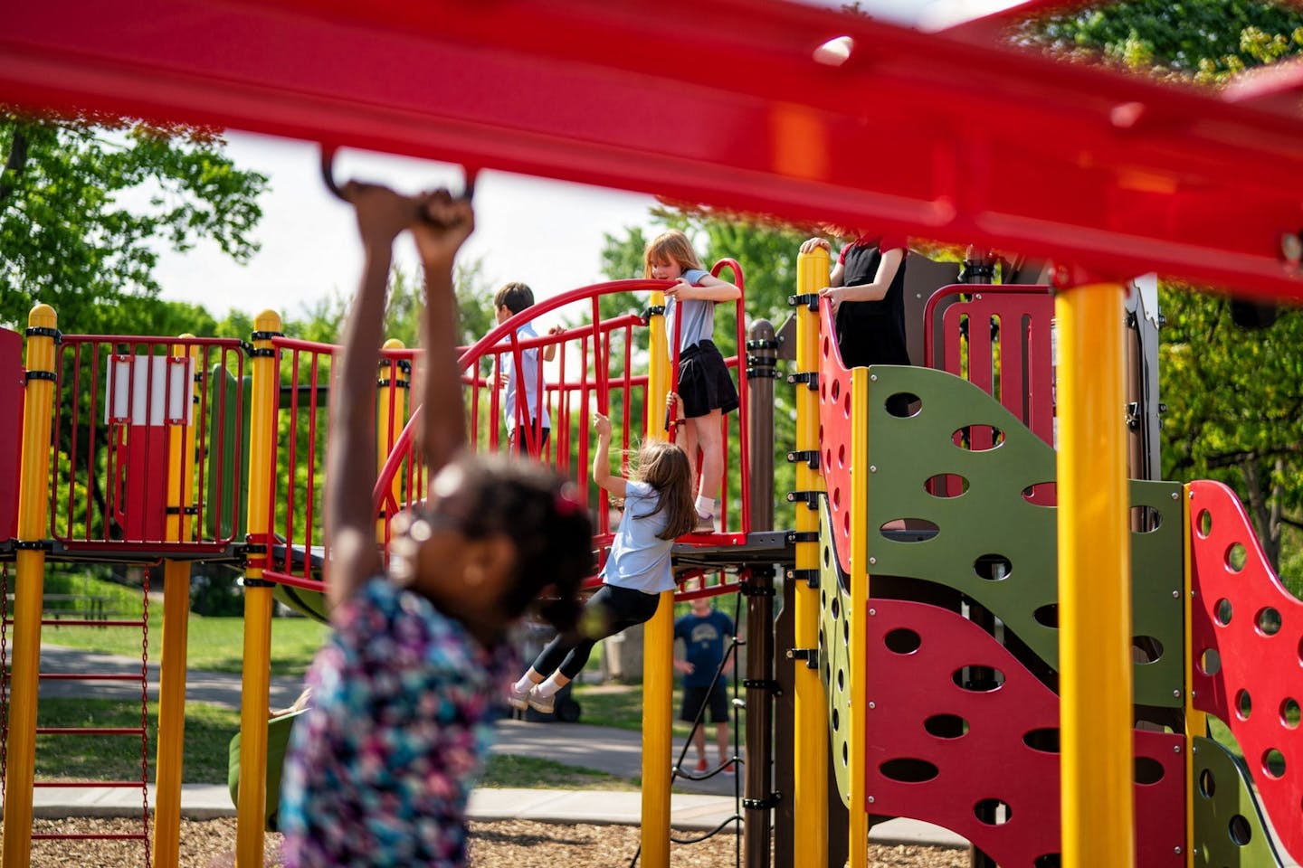 Kids at play at Martin Luther King Park in Minneapolis. Photo by Glen Stubbe.