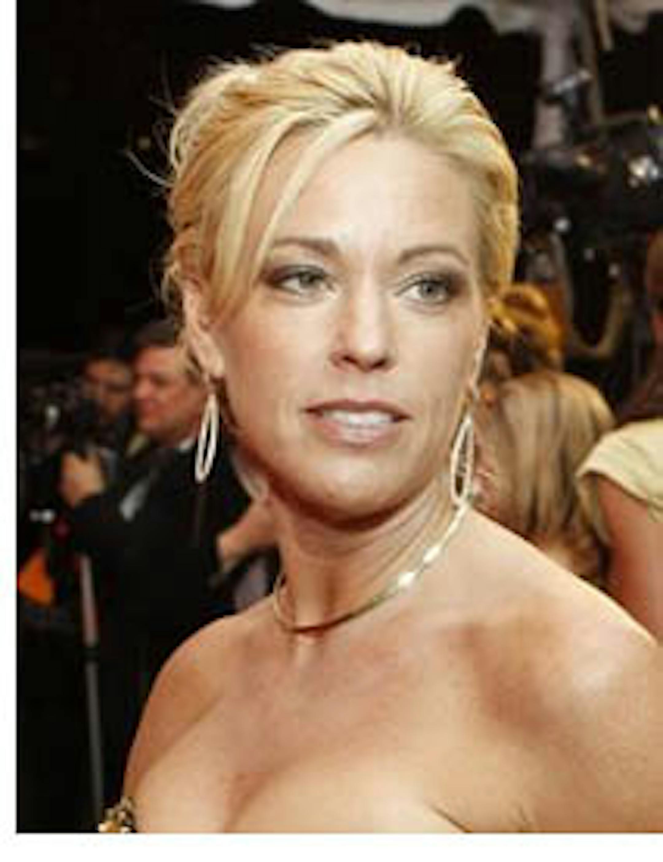FILE - In this May 6, 2011 file photo, reality TV personality Kate Gosselin arrives at the Barnstable Brown Derby party in Louisville, Ky. A northeastern Pennsylvania judge says reality TV star Kate Gosselin must pay marriage therapist  Sylvia Lafair more than $10,000 in a dispute over counseling. Lafair contends she flew to Los Angeles at Gosselin's request to counsel her and then-husband Jon Gosselin in March 2009. (AP Photo/Darron Cummings, file)