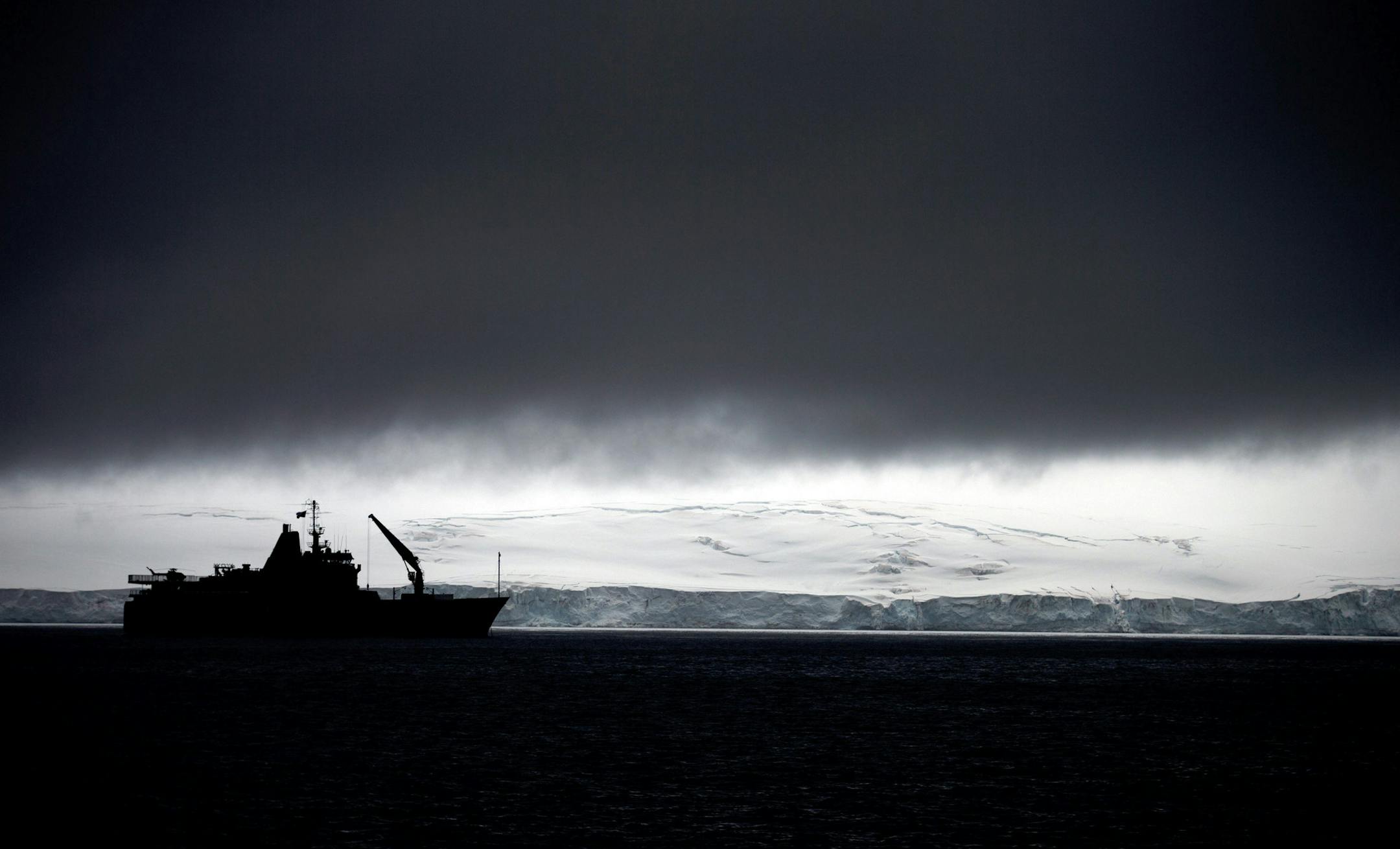 FILE In this Jan. 25, 2015 file photo, Chile's Navy ship Aquiles moves alongside the Hurd Peninsula, seen from Livingston Islands, part of the South Shetland Islands archipelago in Antarctica. Antarcticaís ozone hole is finally starting to heal, a new study finds. In a study showing that the world can fix man-made environmental problems when it gets together, research from the U.S. and the United Kingdom show that the September-October ozone hole over Antarctica is getting smaller and formi