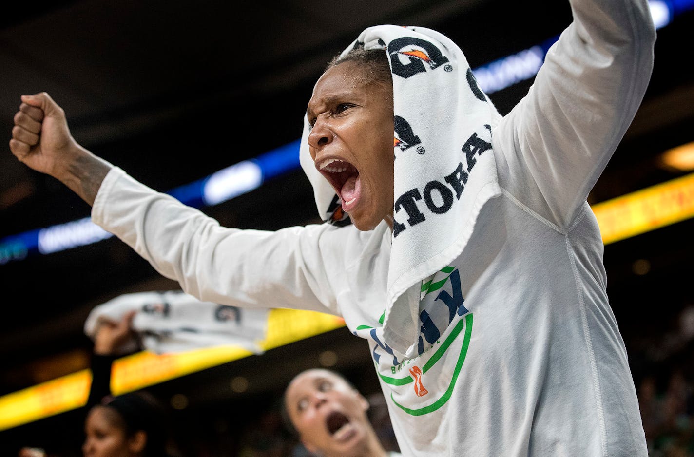 Rebekkah Brunson has won four WNBA titles, one more than her Lynx teammates, thanks to the title she helped Sacramento win in 2006.