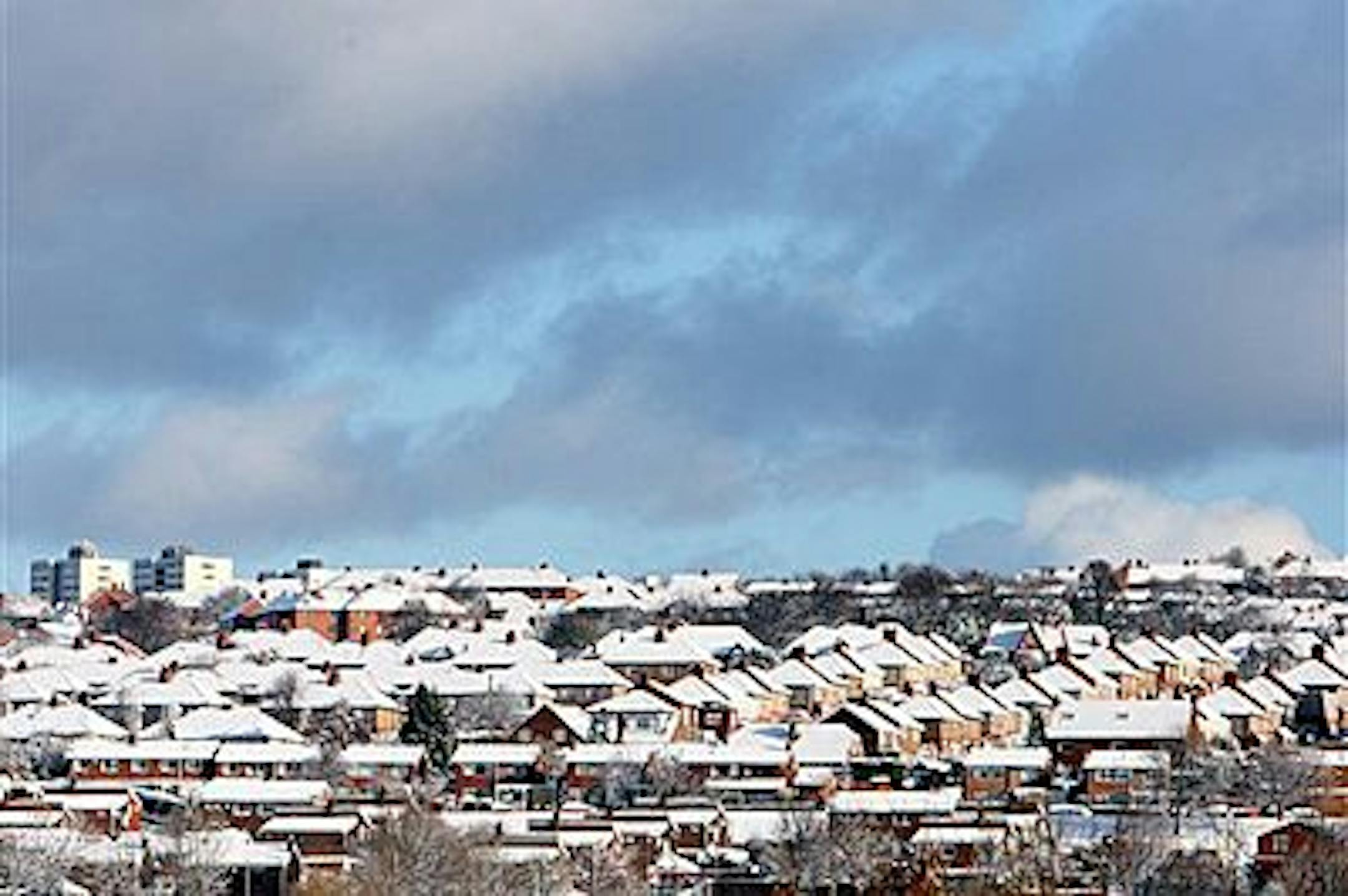 Snow covered rooftops, in Gateshead, England, Thursday, Nov. 25, 2010. Britain shivered in sub-zero temperatures on Thursday as snow fell unseasonably early, with more wintry weather on the way. Up to 10cm  (4 inches) of snow settled in northern Scotland and north-east England overnight, the earliest major snowfall in 17 years. (AP Photo/Scott Heppell)