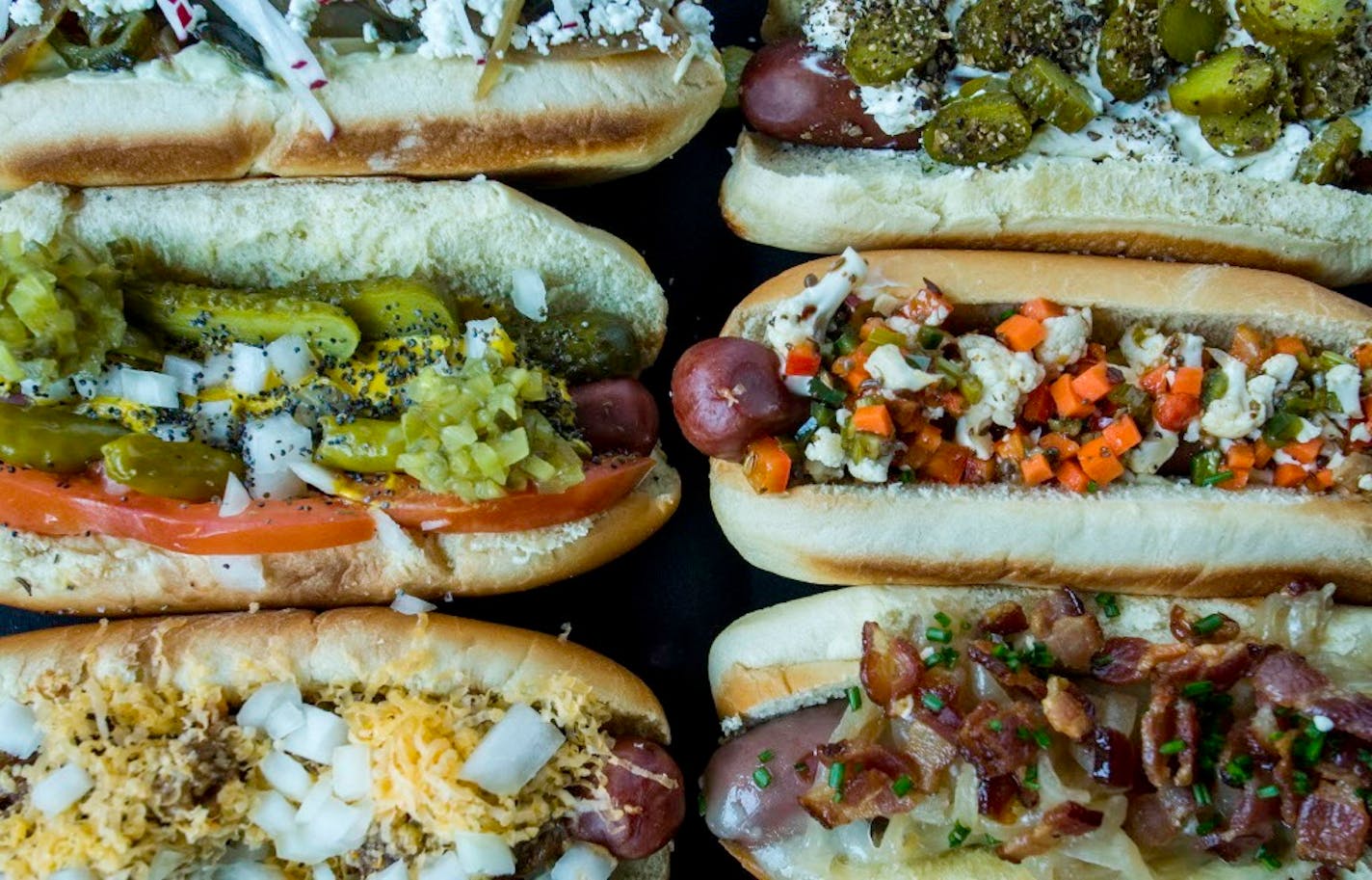 The hot dog bar at Tilt will feature eight all-beef dogs with house-made toppings. Provided photo