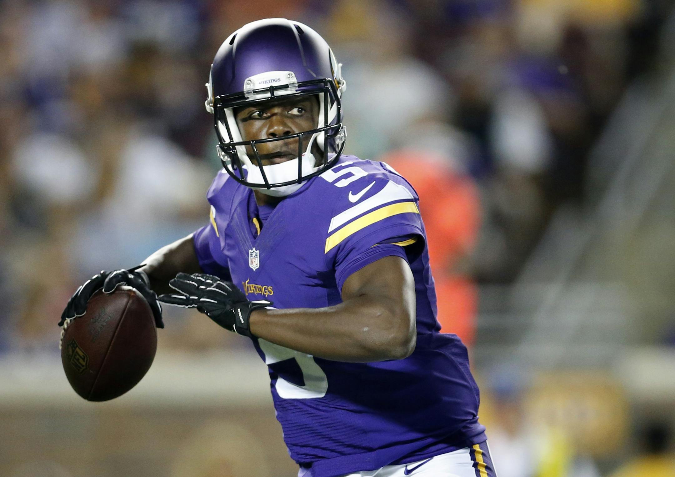 Teddy Bridgewater (5) in the third quarter against Arizona.