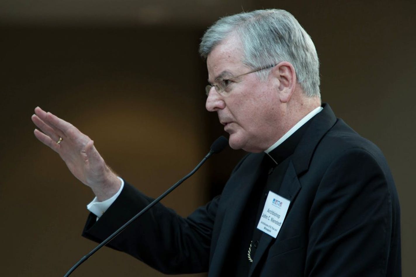 Archbishop John Nienstedt in a Sept. 4, 2013, photo.