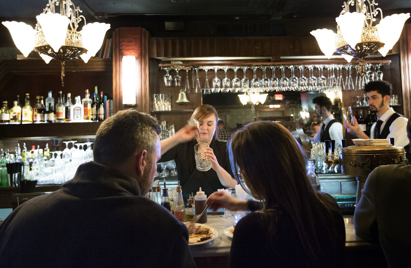 Bartender Anne Clifford made a drink at Volstead's Emporium in Minneapolis.