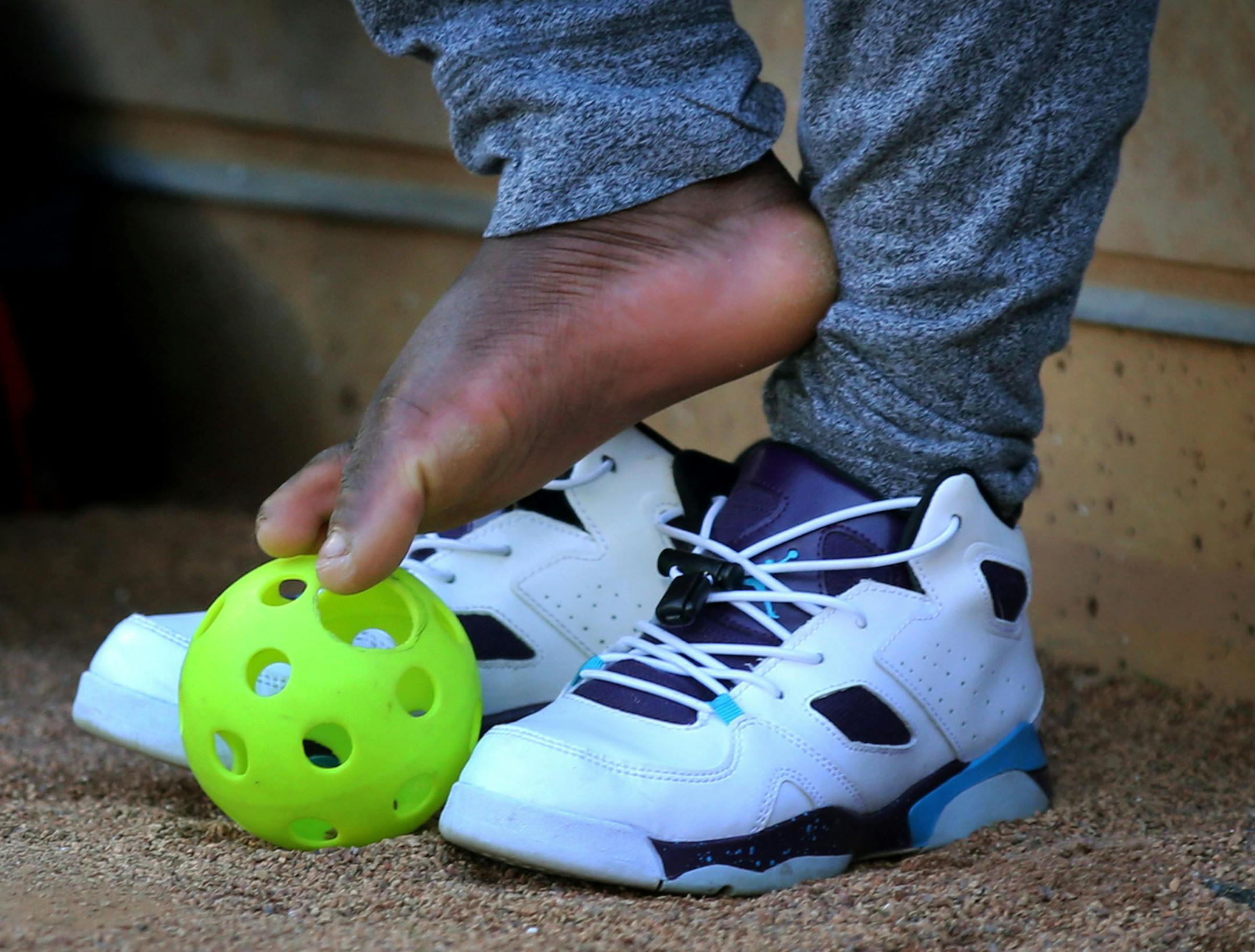 Anna Younker-Zimmerman, a St. Paul student who was born without arms, waits to throw out the first pitch at the Minnesota Twins and Baltimore Orioles game at Target Field Friday, April 26, 2019, in Minneapolis, MN.] DAVID JOLES •david.joles@startribune.com Anna Younker-Zimmerman was born without arms, but that did not stop her from competing athletically, even when it came to bowling and playing softball. A year ago, she graduated from St. Paul's Humboldt High, but she still inspires: She