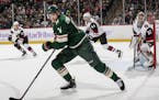 Joel Eriksson Ek was among the restricted free agent forwards who secured qualifying offers from the Wild.