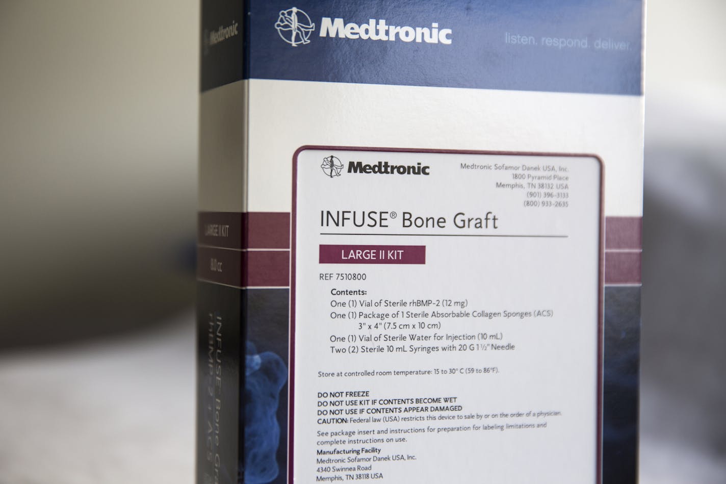 Infuse Bone Graft by Medtronic. (Leila Navidi/Star Tribune)