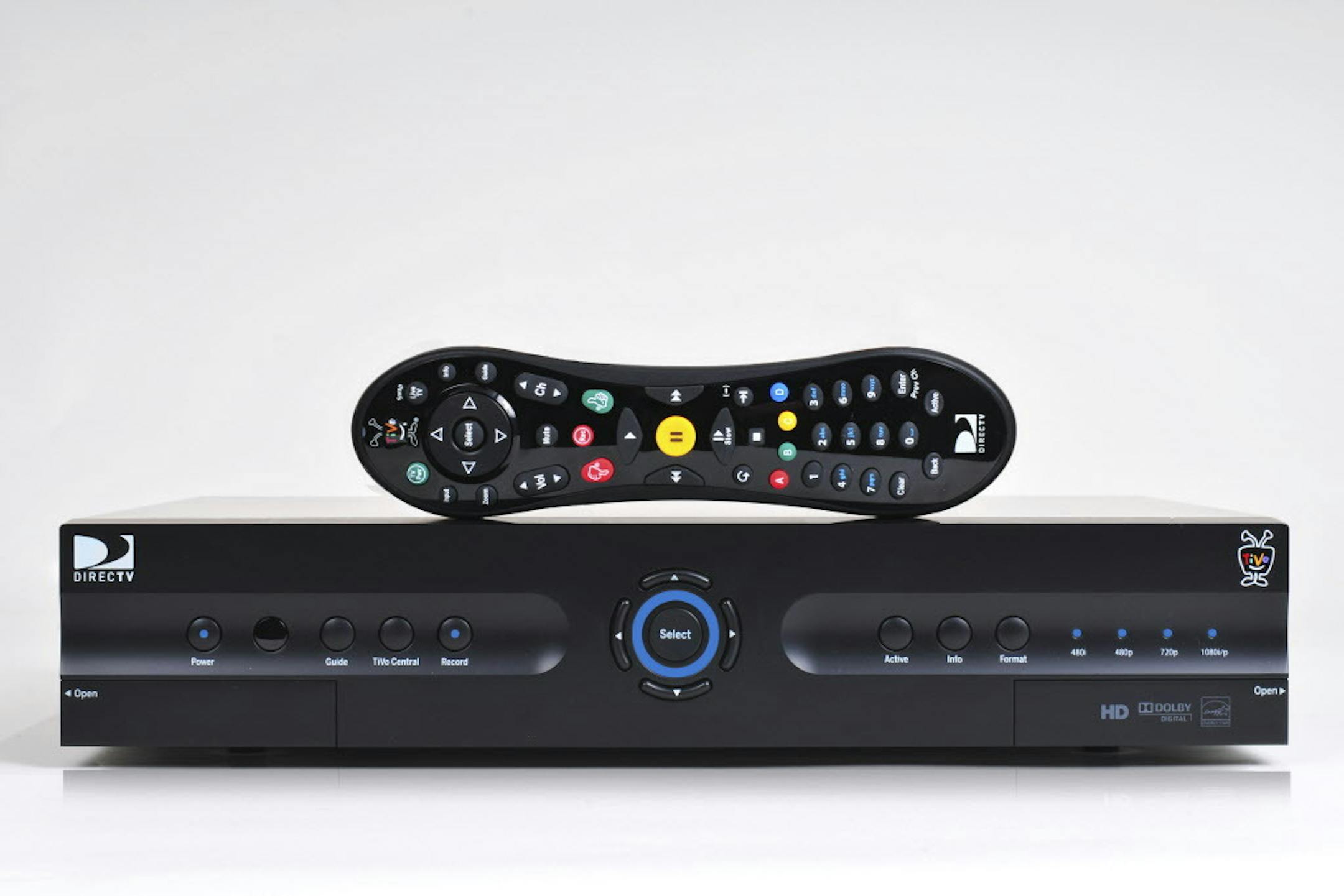 An undated handout photo of the TiVo. TiVo returns to the DirecTV business with a DVR that records up to 61 hours of high-definition programming. (Handout via The New York Times) -- NO SALES; FOR EDITORIAL USE ONLY WITH STORY SLUGGED CIR-GEEK-NOTES. ALL OTHER USE PROHIBITED.