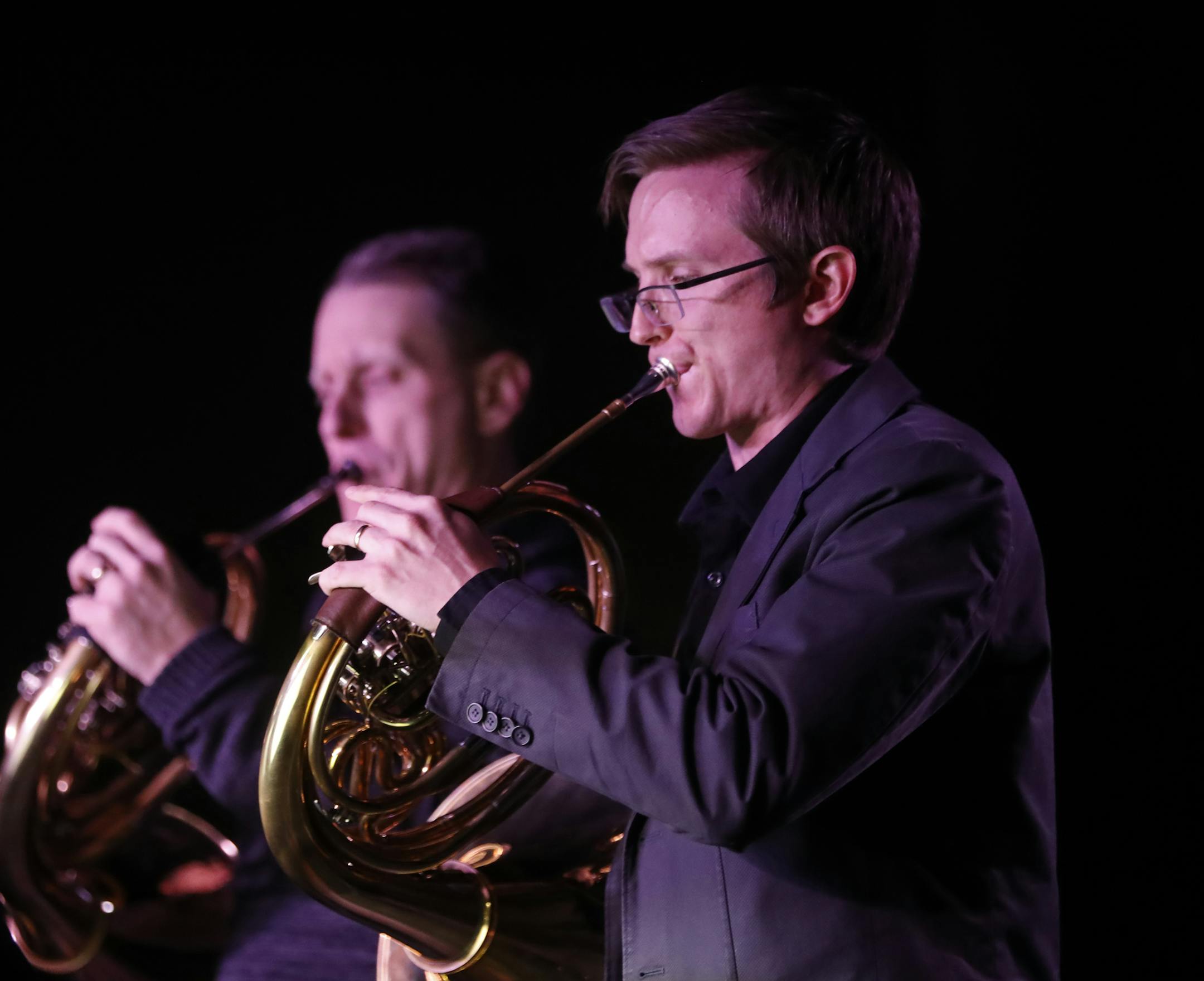 Matt Wilson, left, and James Ferree played as a duo.] Members of the SPCO will play music and tell stories around the idea of "home" at the Turf Club, a rock bar in St. Paul that's actually become a home-away-from-home for the SPCO as it tries to reach new audiences. RICHARD TSONG-TAATARII ¥ richard.tsong-taatarii@startribune.com