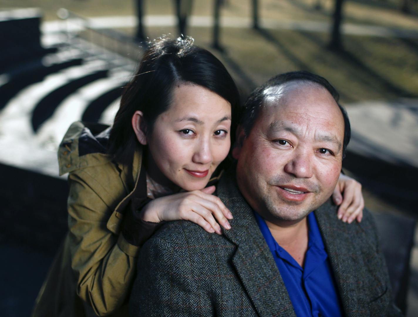 Kao Kalia Yang and her father, Bee Yang.