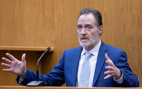 Nicolae Miu takes the stand and is questioned by his defense attorney Aaron Nelson during his trial at the St. Croix County Circuit Court in Hudson on