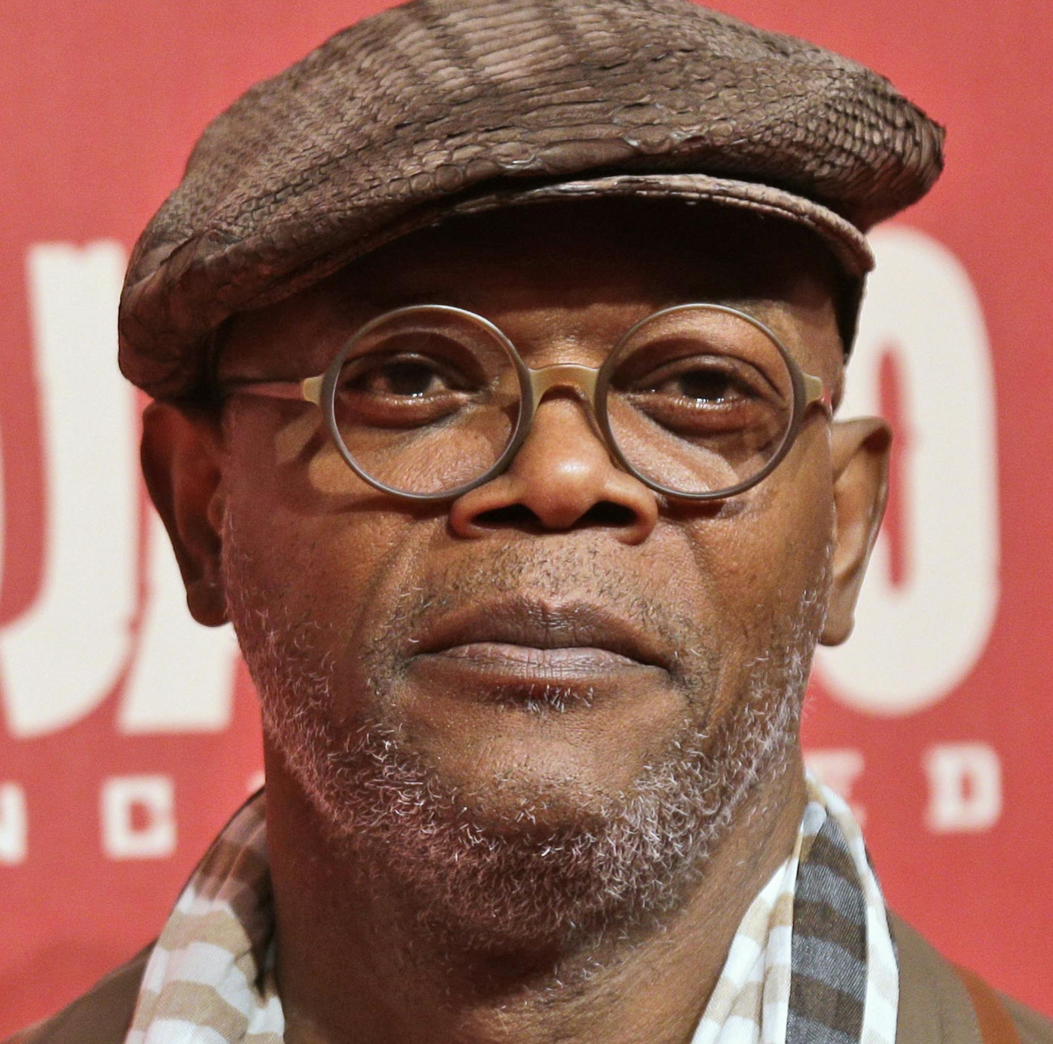 Actor Samuel L. Jackson arrives for the premiere of his movie "Django unchained" in Rome, Friday, Jan. 4, 2013.(AP Photo/Alessandra Tarantino) ORG XMIT: MIN2013021812584424