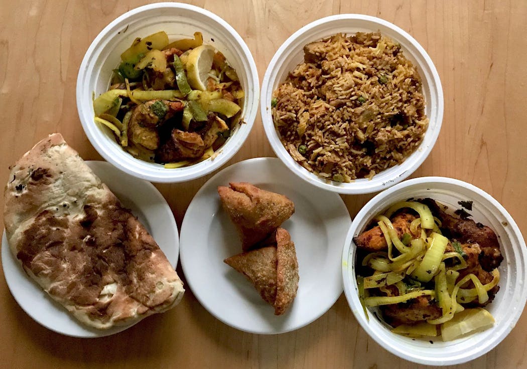 Selections from Curry in a Hurry in Minneapolis.