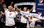 Minnesota United FC fans cheered after a news conference with MLS Commissioner Don Garber and Dr. Bill McGuire on Wednesday announced that Major Leagu