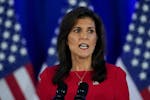 Republican presidential candidate former UN Ambassador Nikki Haley speaks during a news conference, March 6, 2024, in Charleston, S.C.