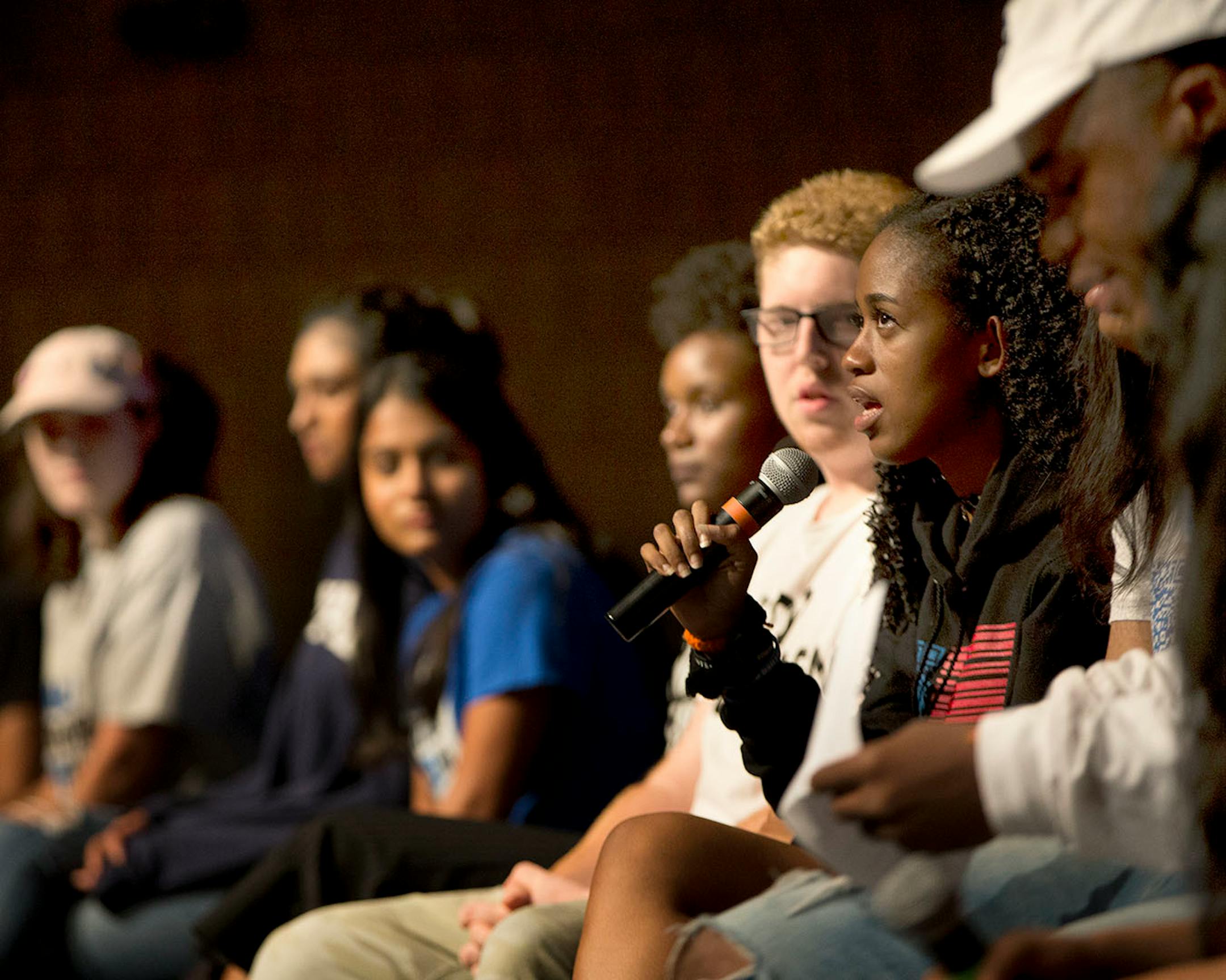 Kyrah Simon, a rising senior at Marjory Stoneman Douglas, speaks about gun violence in communities at large.