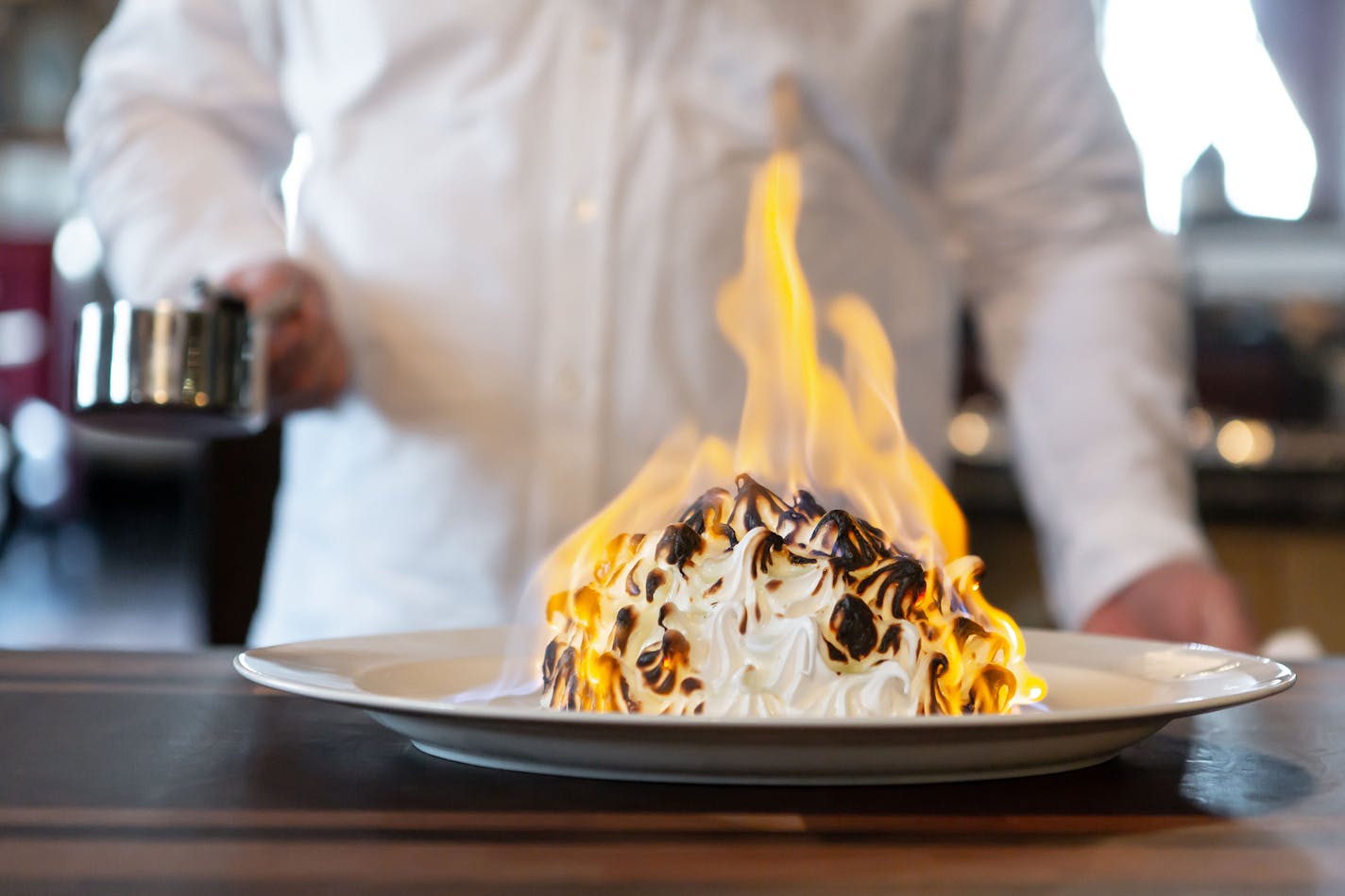 Baked Alaska at P.S. Steak