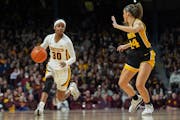 Gophers guard Janay Sanders (30) has scored in double figures in six of her past eight games.
