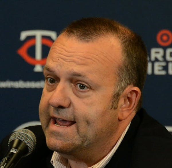 Dave St.Peter, Twins team president, talked about the need to make some staff changes. Jim Pohlad, Twins owner, Terry Ryan, Twins general manager, and