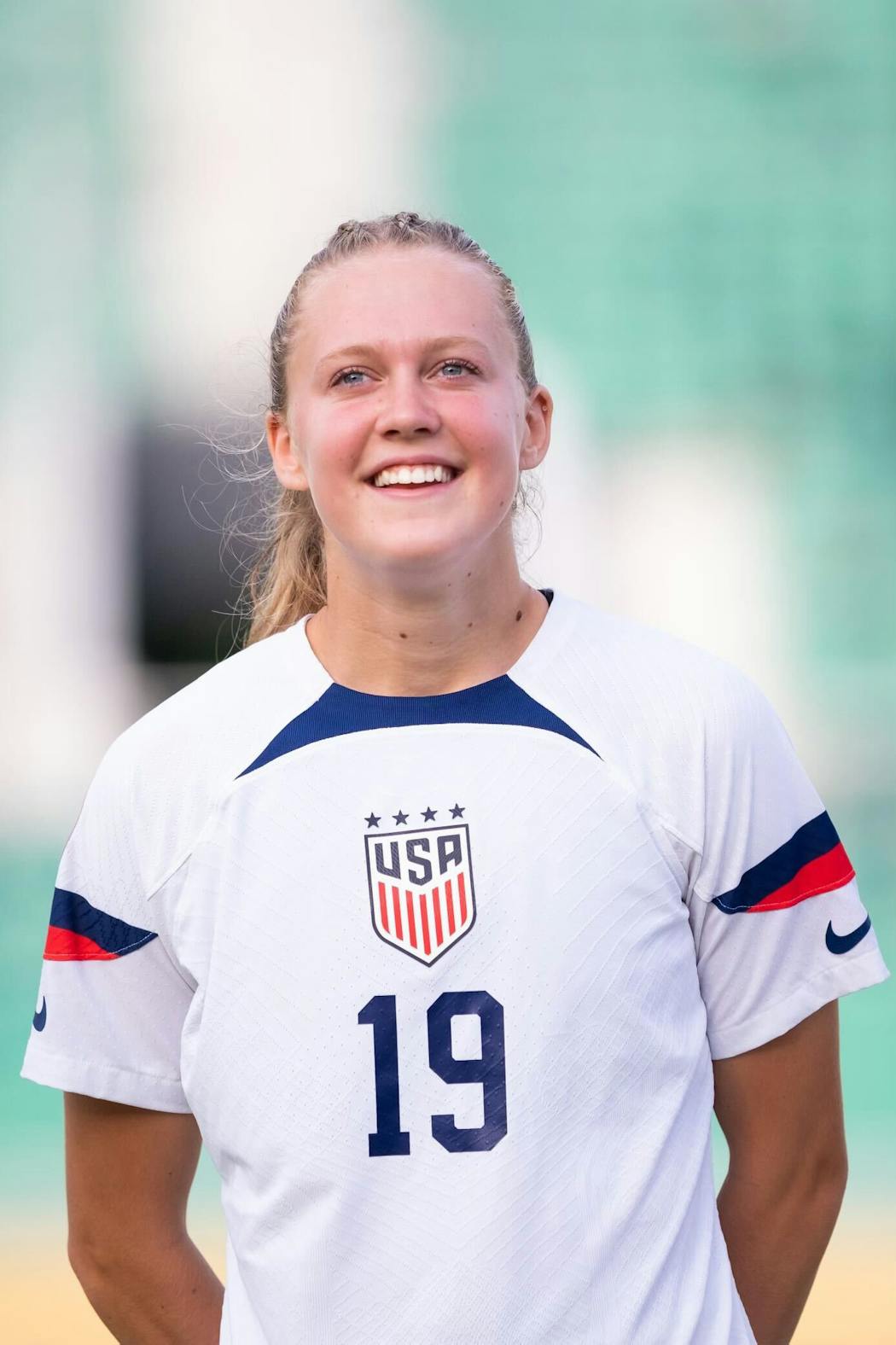 Maddie Dahlien hopes to wear a similar Team USA jersey someday for the senior team. 