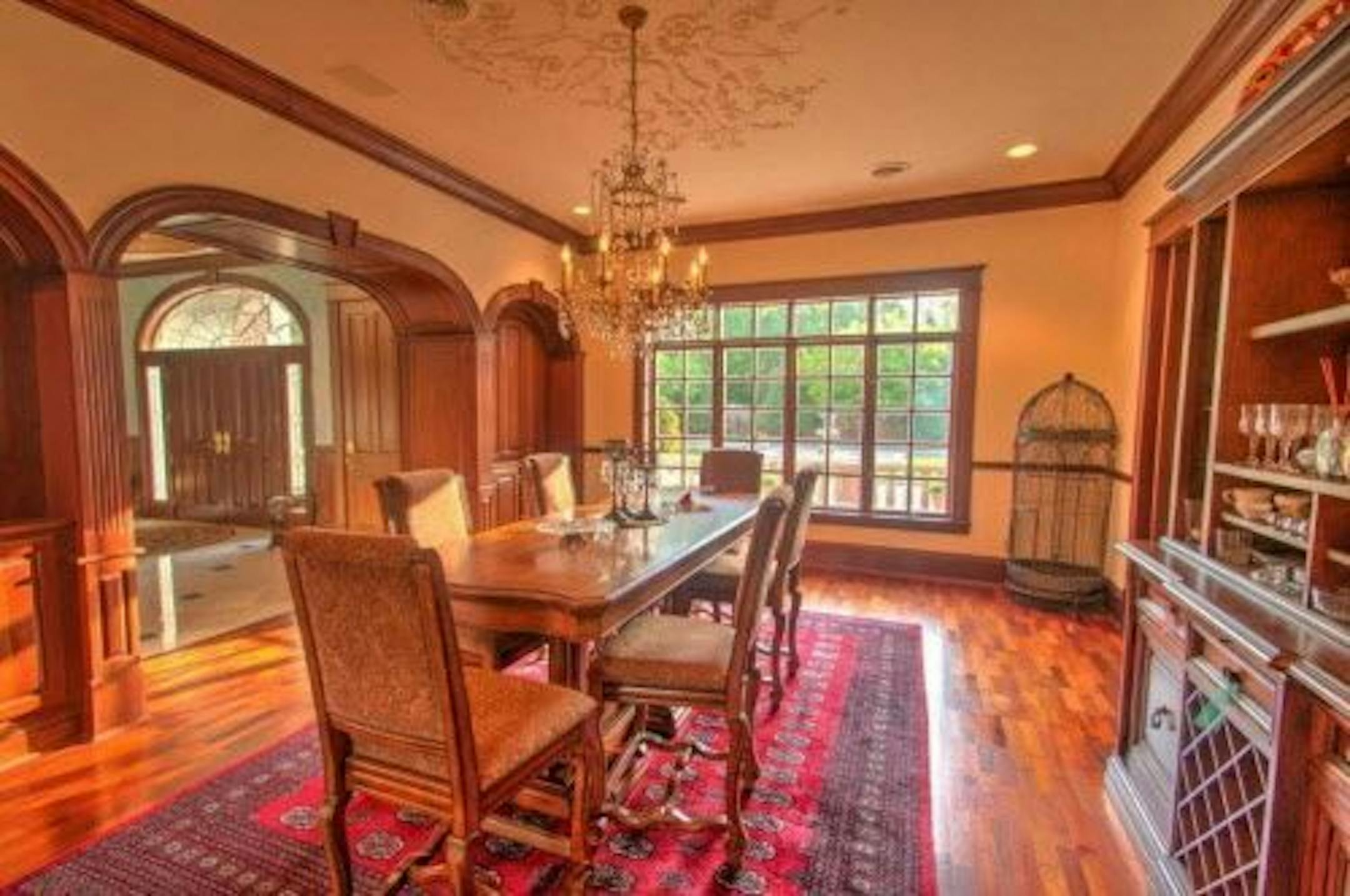 The dining room.