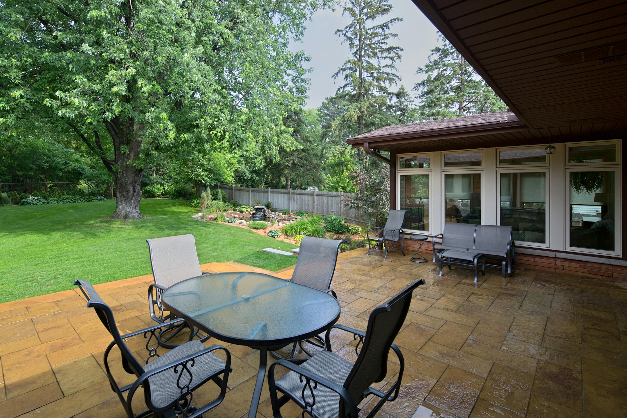 A look at the back patio.