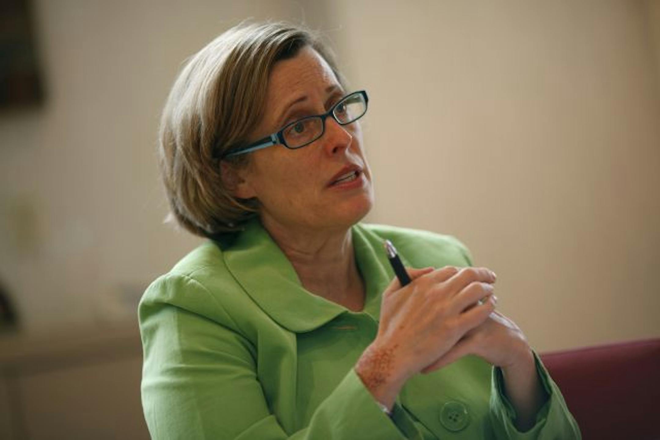 Heidi Gesell, President and CEO of BankCherokee in St. Paul.