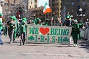 Scene from St. Paul's St. Patrick's Day Parade in 2023.