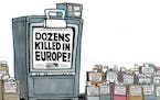 Sack cartoon: Brussels coverage