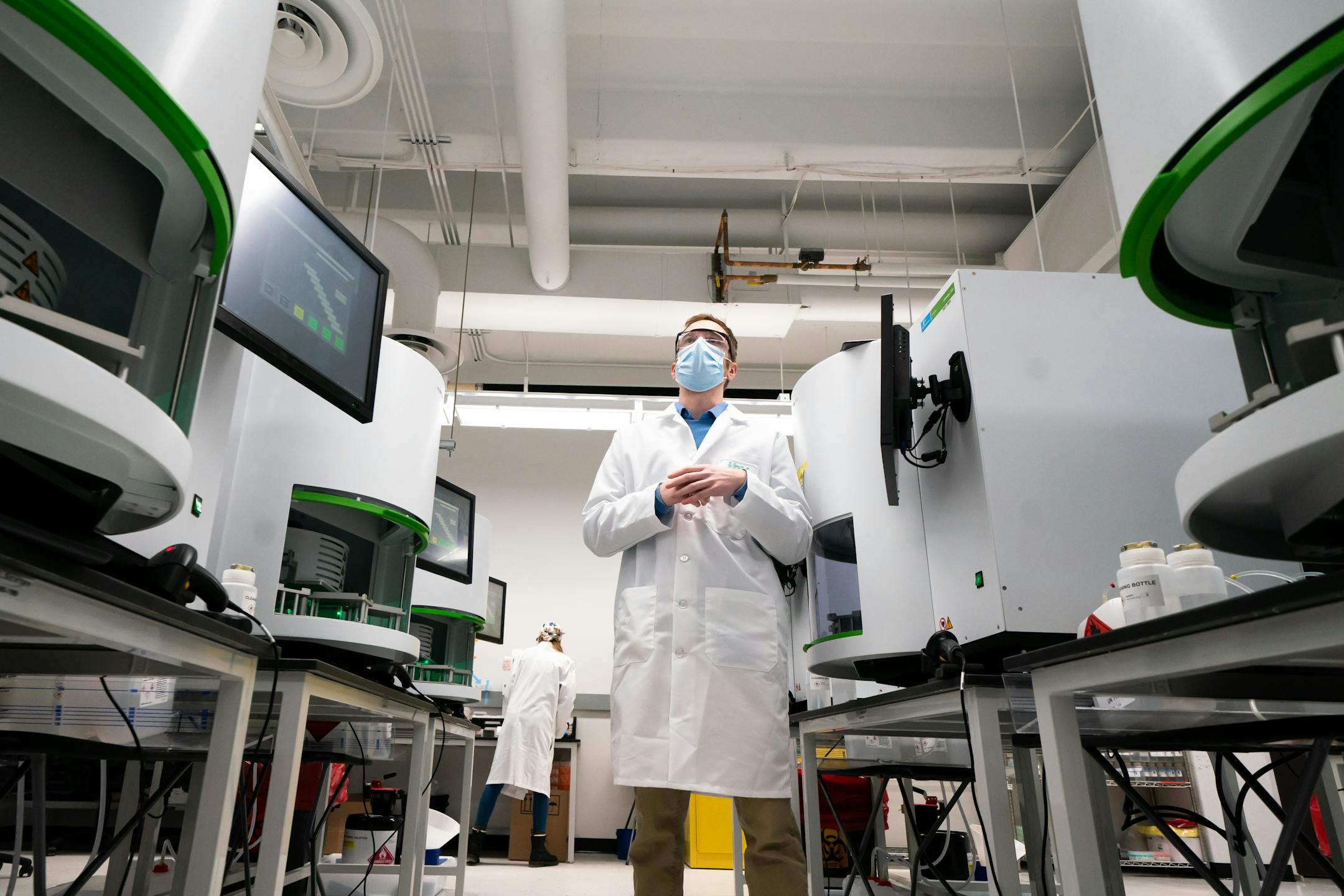 IBX lab supervisor Dave Jovanovic in the extraction area.