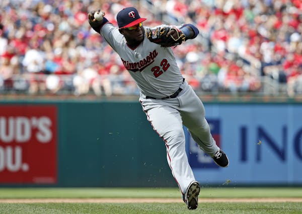 Miguel Sano showed he still knew how to handle things at third base when he threw out the Nationals&#x2019; Anthony Rendon on a bunt attempt in he eig